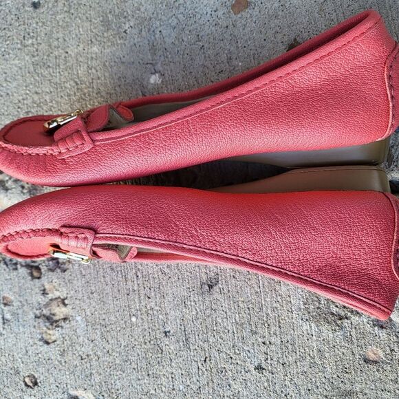 Michael Kors Hamilton Loafer Slip-On Moccasin Shoes Watermelon Women's Size 6M - Picture 5 of 11